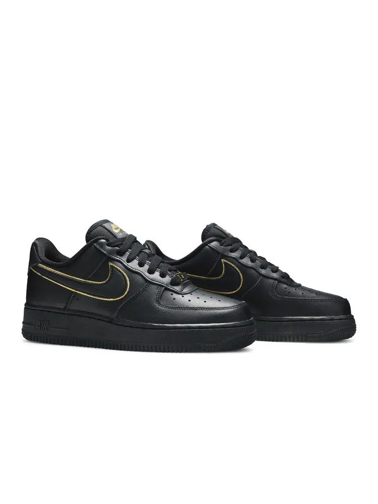 Кроссовки Nike Wmns Air Force 1 Low '07 Essential 'Black Gold Swoosh' — изображение 9 из 9