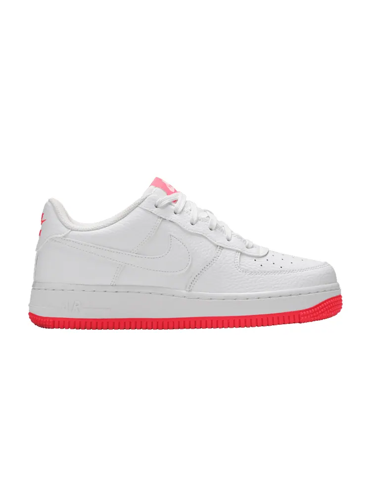 Кроссовки Nike Air Force 1 Low GS 'White Racer Pink' — изображение 1 из 1, белый/белый/розовый