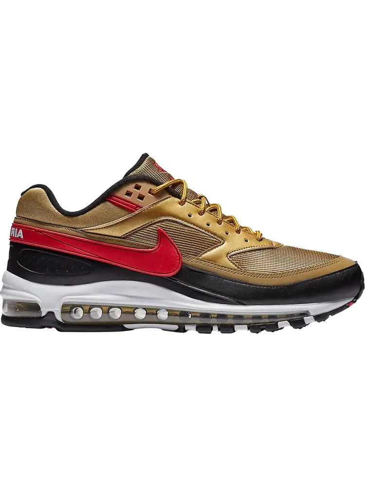 Кроссовки Nike Air Max 97/BW 'Metallic Gold Red' — изображение 1 из 1, золото