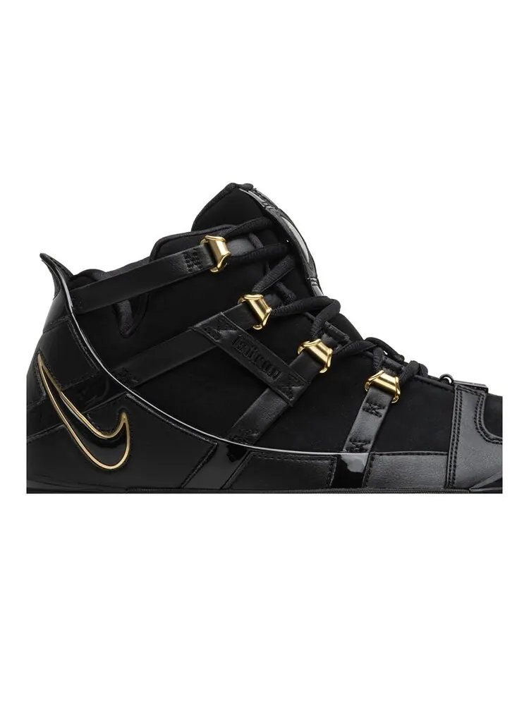 Кроссовки Nike Zoom LeBron 3 Retro 'Metallic Gold' 2018 — изображение 2 из 4, черный