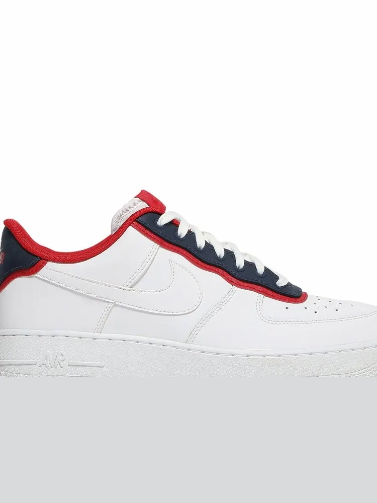 Кроссовки Nike Air Force 1 '07 LV8 'Double Layer - Obsidian Red' — изображение 2 из 4, белый