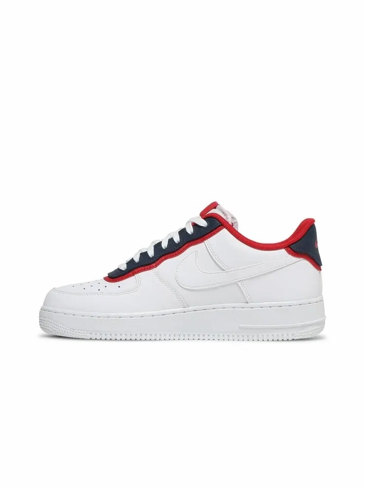 Кроссовки Nike Air Force 1 '07 LV8 'Double Layer - Obsidian Red' — изображение 3 из 4, белый