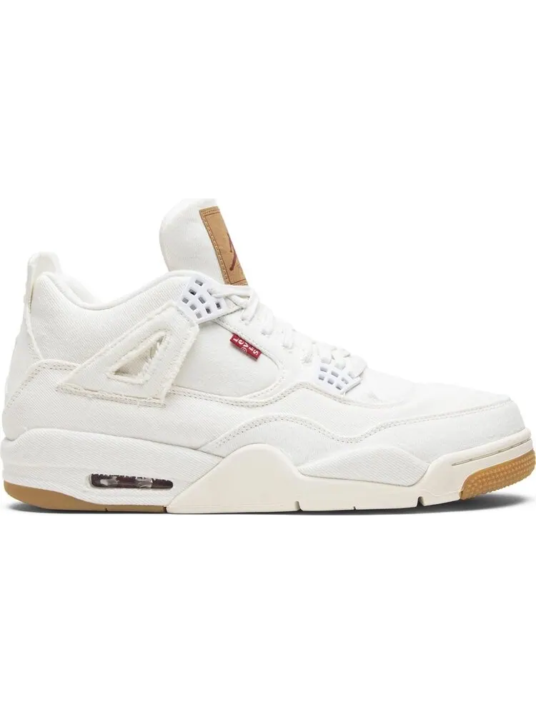 Кроссовки Levis x Air Jordan 4 Retro White Denim — изображение 1 из 8, белый