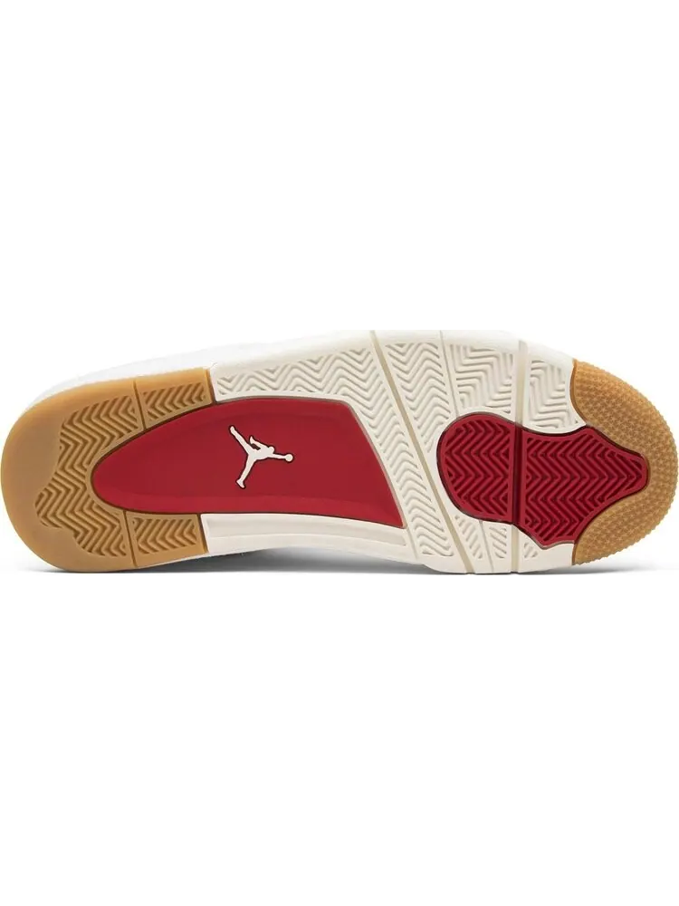 Кроссовки Levis x Air Jordan 4 Retro White Denim — изображение 4 из 8, белый