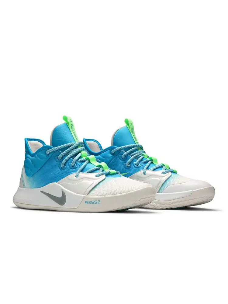 Кроссовки Nike PG 3 EP 'Lure' — изображение 9 из 9, платиновый/светлый синий