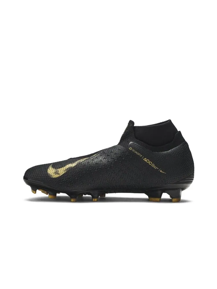 Кроссовки Nike Phantom Vision Elite DF FG 'Black Metallic Vivid Gold' — изображение 3 из 4, черный