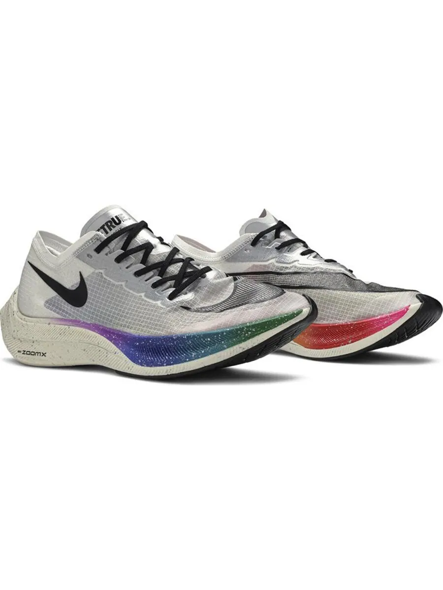 Кроссовки Nike ZoomX Vaporfly NEXT 'Be True' — изображение 2 из 4, серый/мультиколор