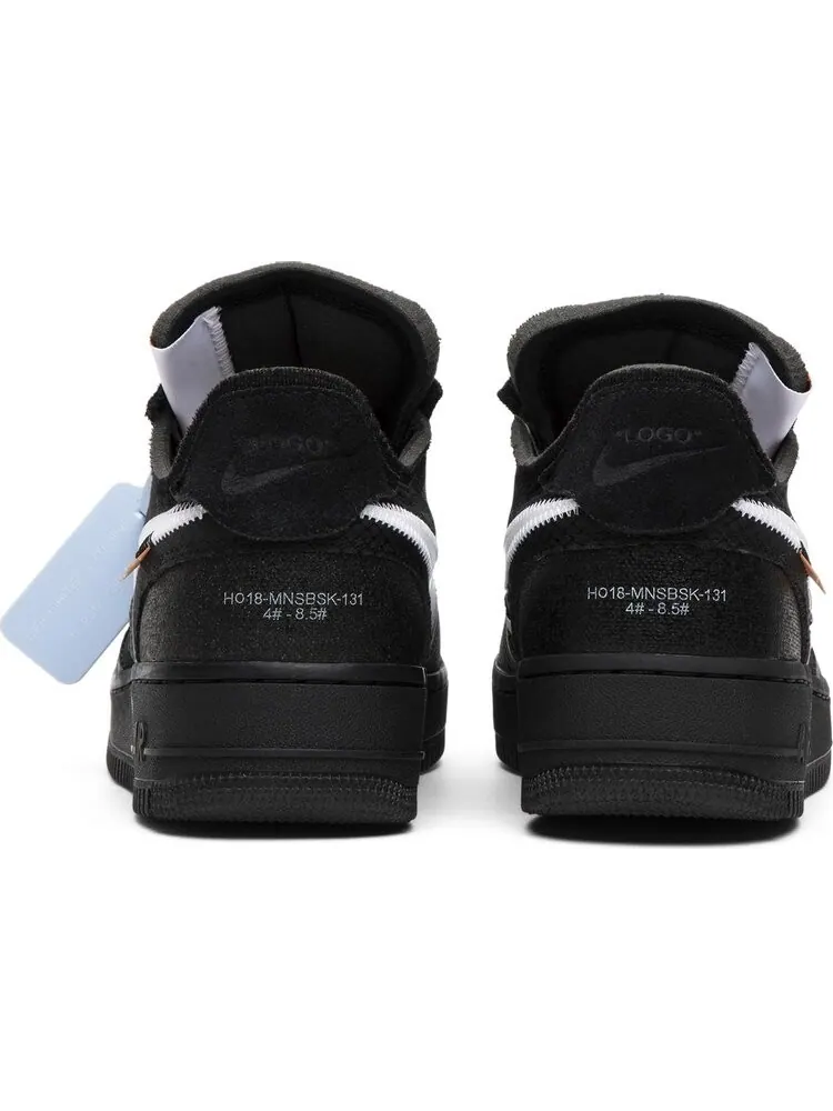 Кроссовки Nike Off-White x Air Force 1 Low 'Black' — изображение 6 из 8, черный