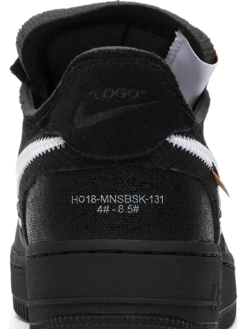 Кроссовки Nike Off-White x Air Force 1 Low 'Black' — изображение 7 из 8, черный