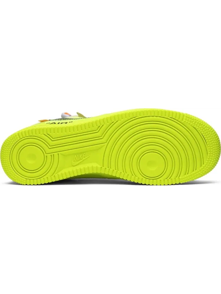 Кроссовки Nike Off-White x Air Force 1 Low 'Volt' — изображение 4 из 8, желтый