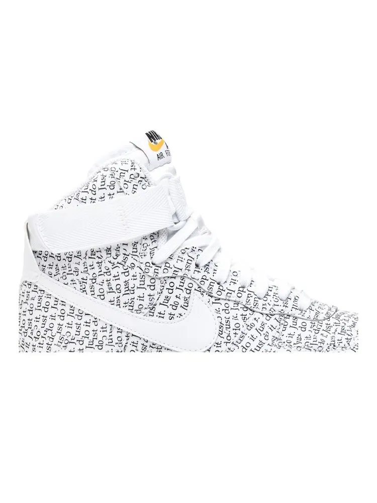 Кроссовки Nike Wmns Air Force 1 High LX 'Just Do It' — изображение 2 из 4, белый