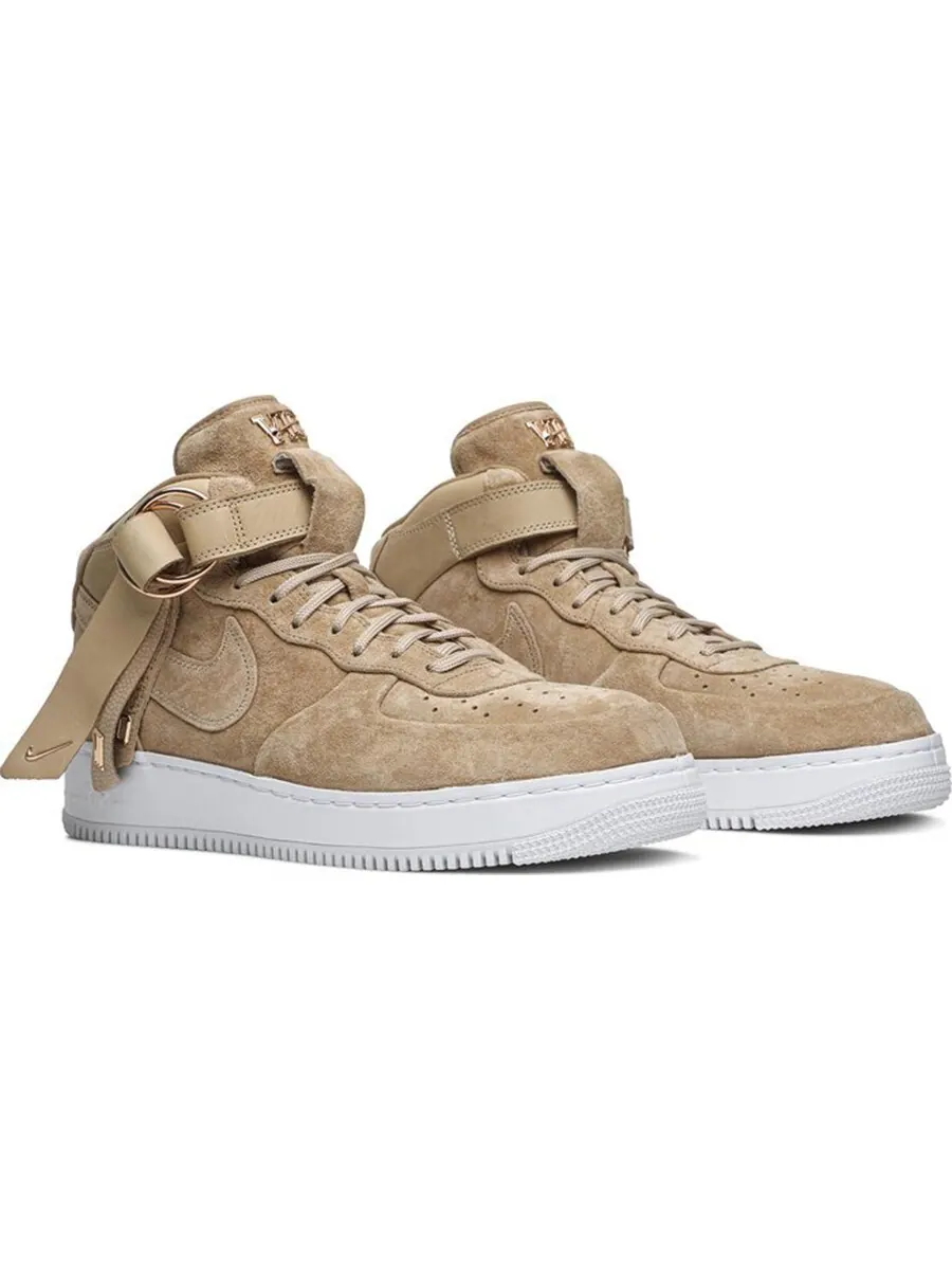 Кроссовки Nike Victor Cruz x Air Force 1 Mid — изображение 2 из 4, бежевый