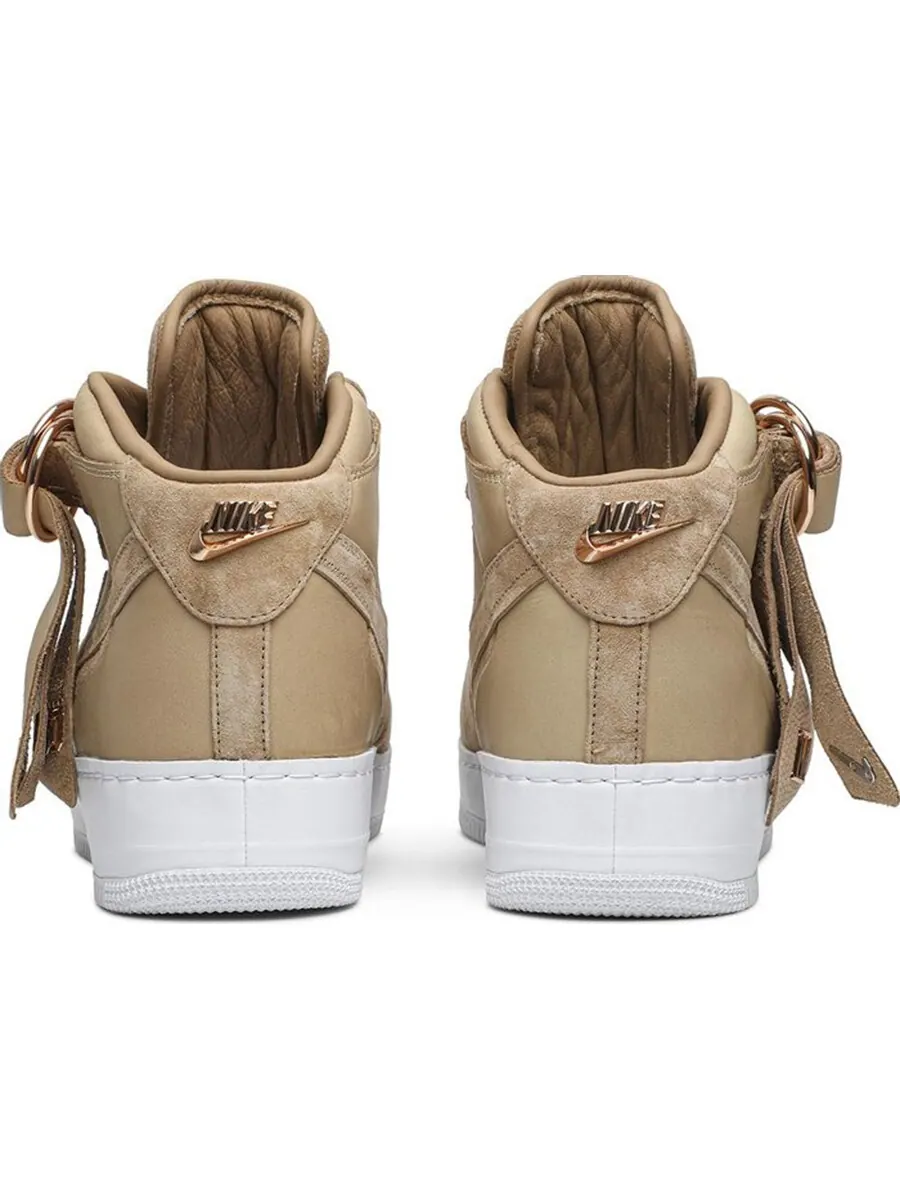 Кроссовки Nike Victor Cruz x Air Force 1 Mid — изображение 3 из 4, бежевый
