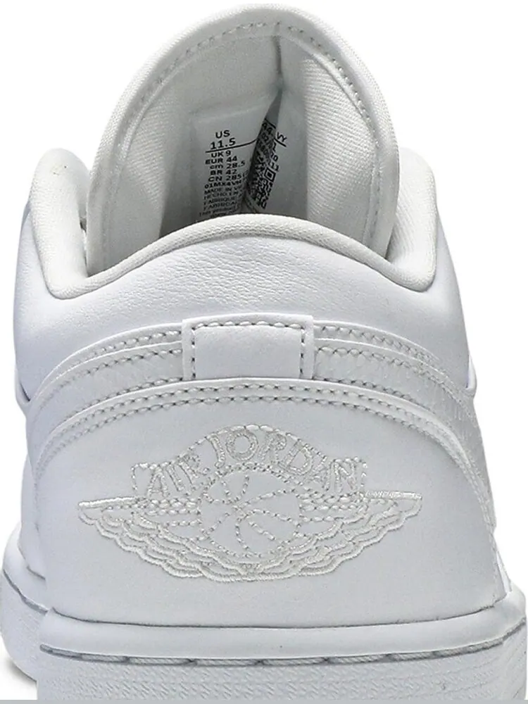 Кроссовки Wmns Air Jordan 1 Low Triple White — изображение 7 из 8, белый