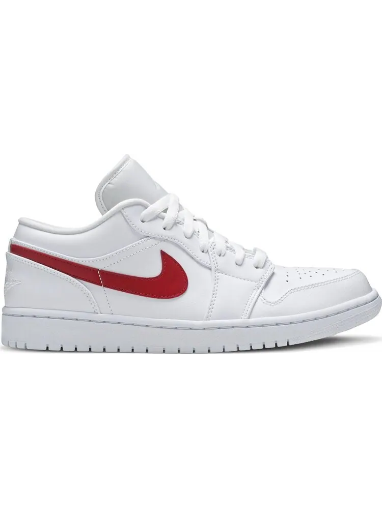 Кроссовки Wmns Air Jordan 1 Low University Red — изображение 1 из 8, белый