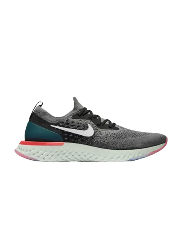 Кроссовки Nike Epic React Flyknit 'Gunsmoke Teal' — изображение 1 из 1, серый