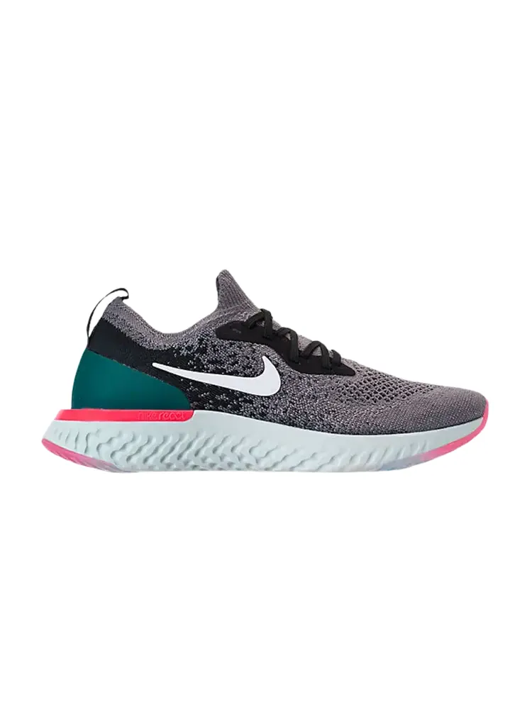 Кроссовки Nike Wmns Epic React Flyknit 'Gunsmoke' — изображение 1 из 1, белый