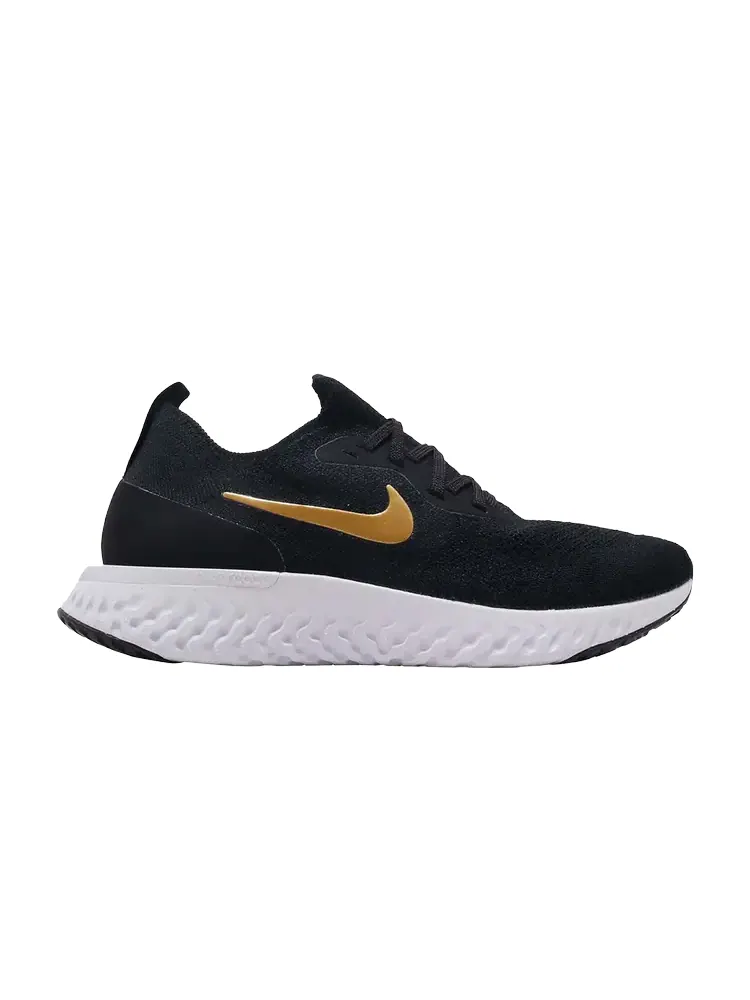 Кроссовки Nike Wmns Epic React Flyknit 'Metallic Gold' — изображение 1 из 1, черный