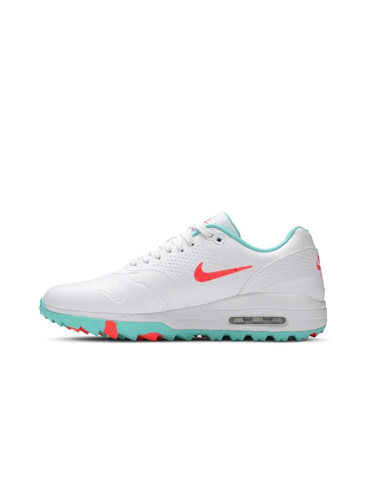 Кроссовки Nike Air Max 1 Golf 'White Aurora Hot Punch' — изображение 4 из 9, белый//зеленый