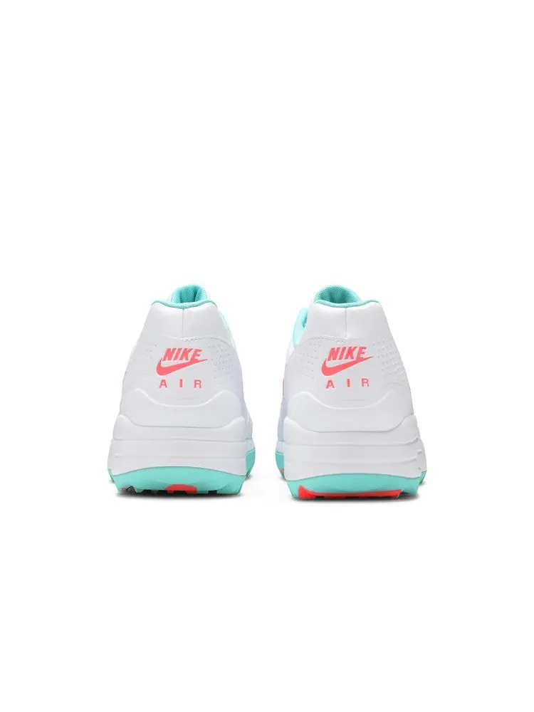 Кроссовки Nike Air Max 1 Golf 'White Aurora Hot Punch' — изображение 7 из 9, белый//зеленый