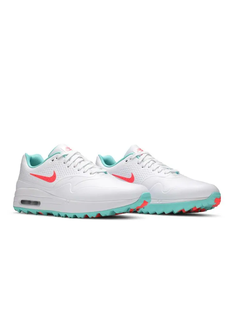 Кроссовки Nike Air Max 1 Golf 'White Aurora Hot Punch' — изображение 9 из 9, белый//зеленый