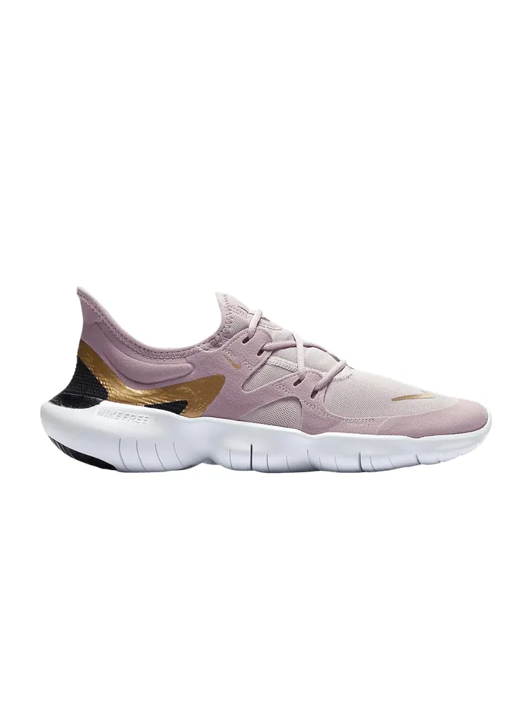 Кроссовки Wmns Free RN 5.0 'Plum Chalk Metallic Gold' — изображение 1 из 1, металлик золотистый