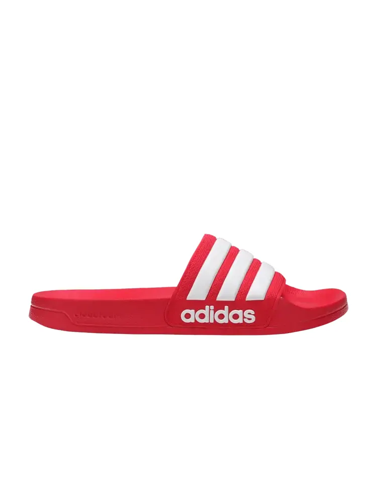 Сандалии adidas Adilette CloudFoam Slides 'Scarlet' — изображение 1 из 9, белый