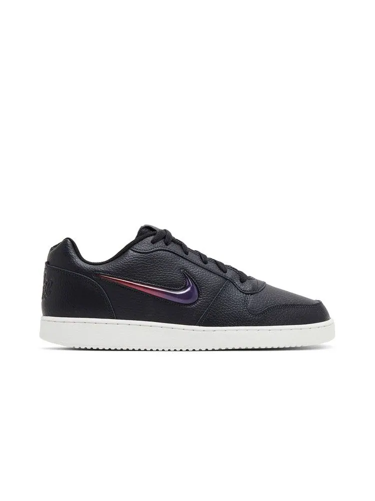 Кроссовки Nike Ebernon Low Premium 'Oil Grey' — изображение 2 из 9, серый/фиолетовый/красный