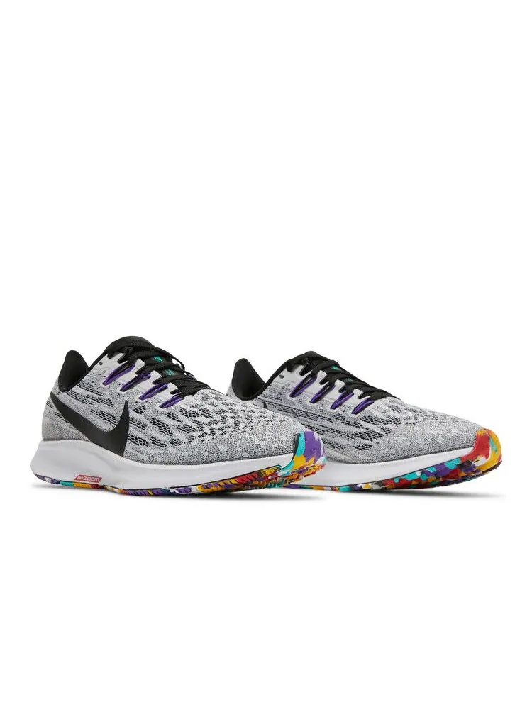 Кроссовки Nike Air Zoom Pegasus 36 'White Hyper Grape' — изображение 9 из 9, белый/черный