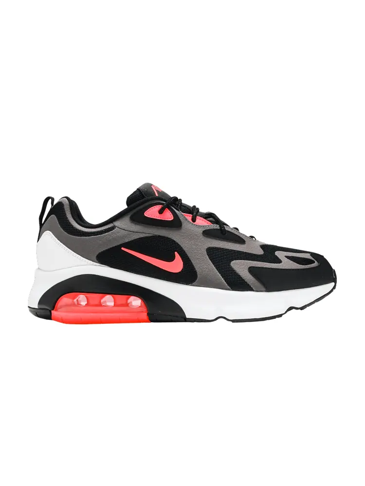 Кроссовки Nike Air Max 200 'Thunder Grey Hot Punch' — изображение 1 из 9, серый/черный/серый