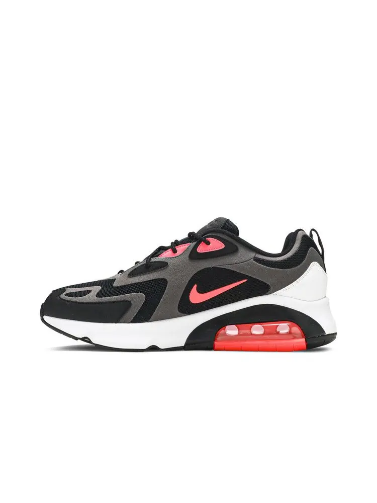 Кроссовки Nike Air Max 200 'Thunder Grey Hot Punch' — изображение 4 из 9, серый/черный/серый