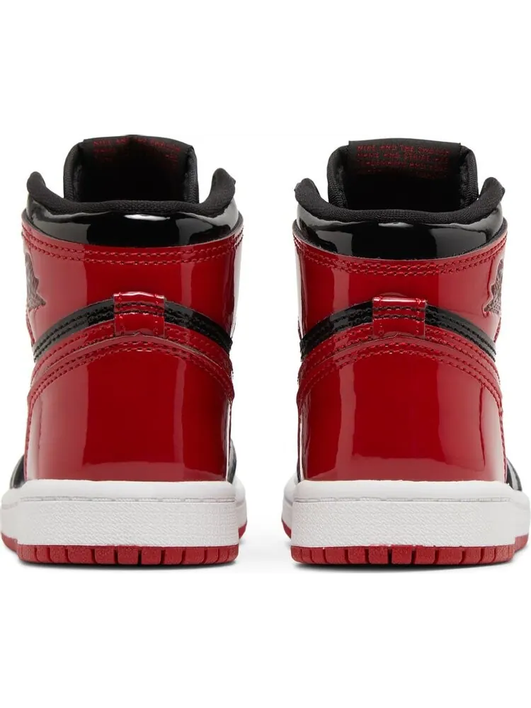 Кроссовки Air Jordan 1 Retro High OG PS Patent Bred — изображение 6 из 8, красный
