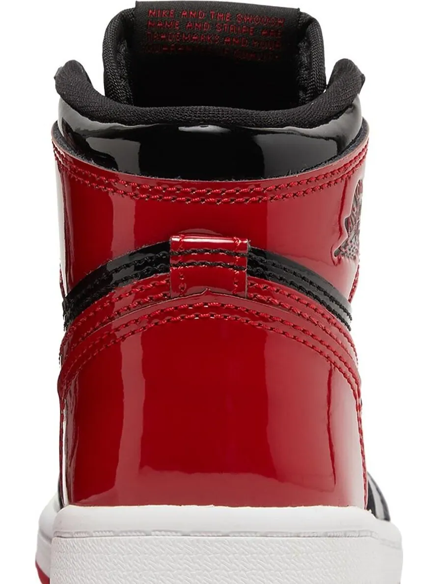 Кроссовки Air Jordan 1 Retro High OG PS Patent Bred — изображение 7 из 8, красный