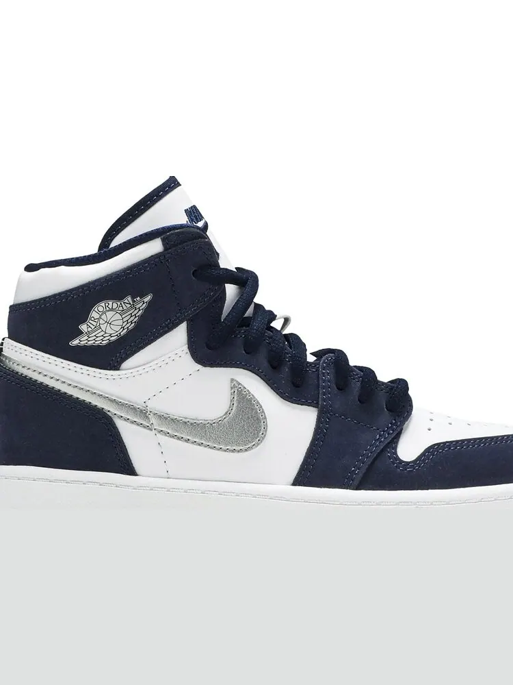 Кроссовки Air Jordan 1 Retro High co.JP PS Midnight Navy — изображение 2 из 8, синий