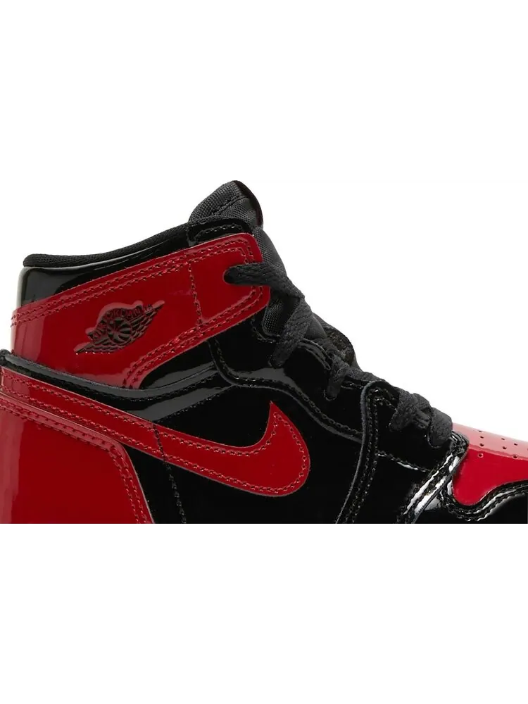 Кроссовки Air Jordan 1 Retro High OG TD Patent Bred — изображение 2 из 8, красный