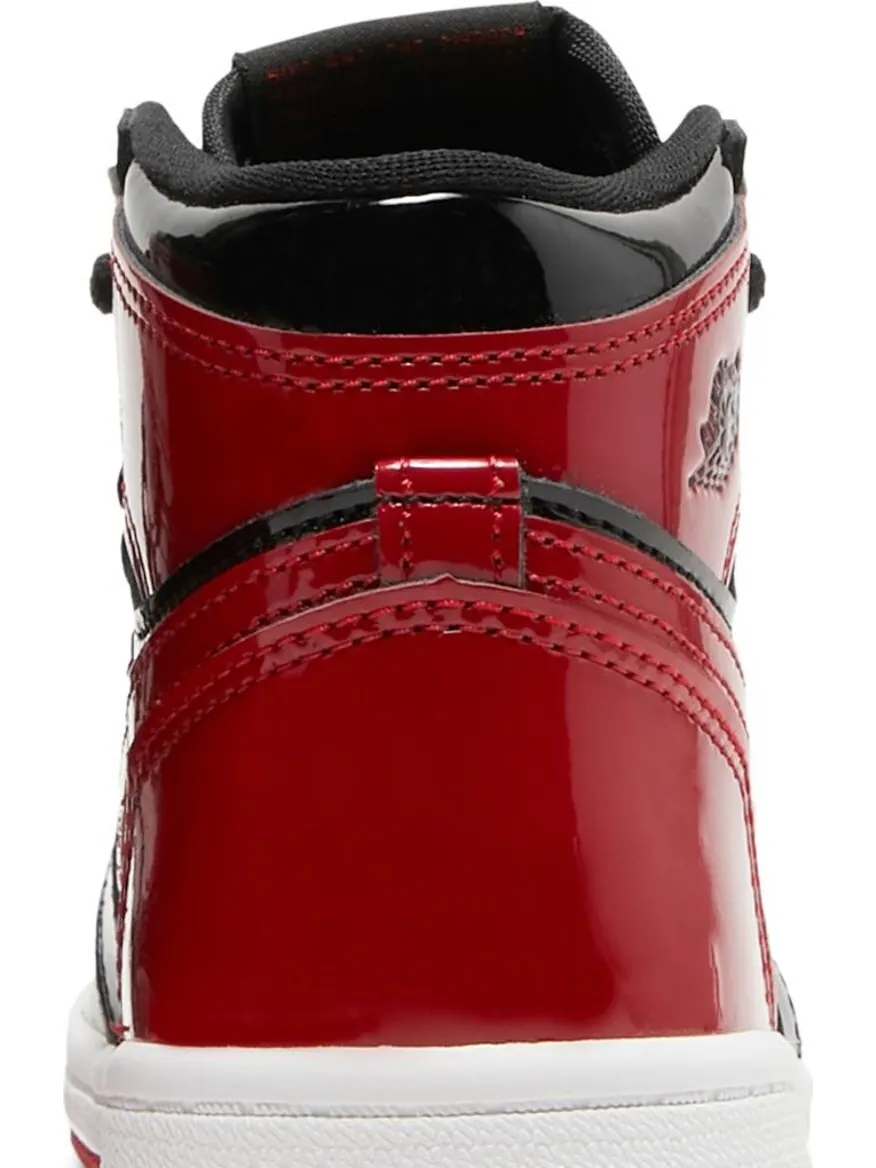 Кроссовки Air Jordan 1 Retro High OG TD Patent Bred — изображение 7 из 8, красный