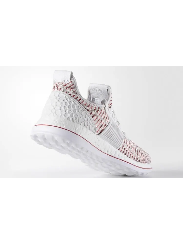 Кроссовки Adidas PureBoost ZG LTD 'Crystal White Vivid Red' — изображение 3 из 4, белый