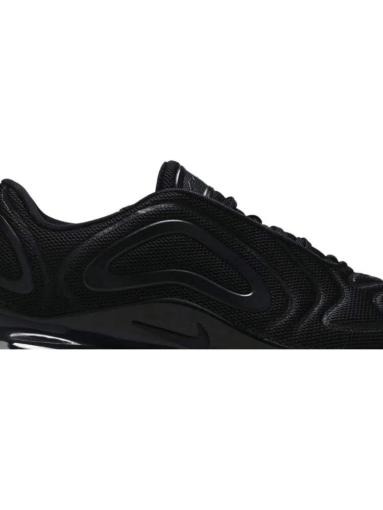 Кроссовки Nike Air Max 720 GS 'Triple Black' — изображение 2 из 8, черный