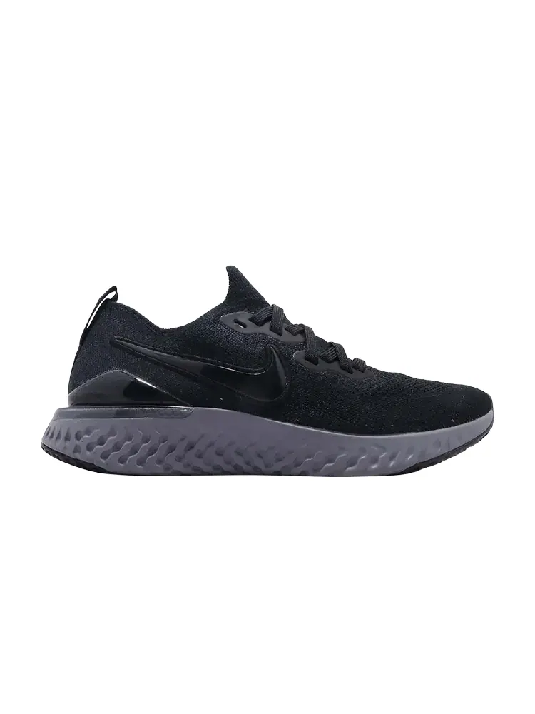 Кроссовки Nike Epic React Flyknit 2 GS 'Anthracite' — изображение 1 из 1, черный