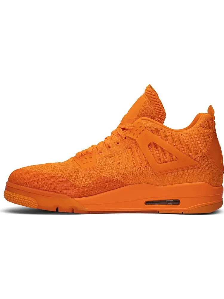 Кроссовки Air Jordan 4 Flyknit Total Orange — изображение 3 из 7, оранжевый