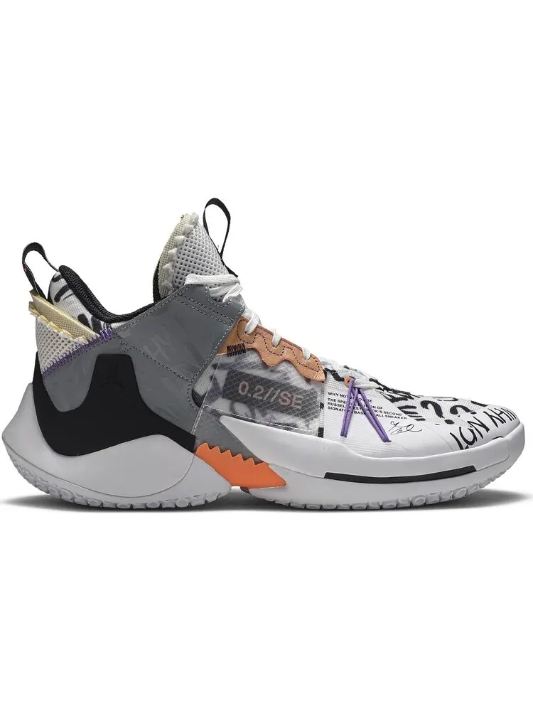 Кроссовки Jordan Why Not Zer0.2 SE Orange Pulse — изображение 1 из 8, белый