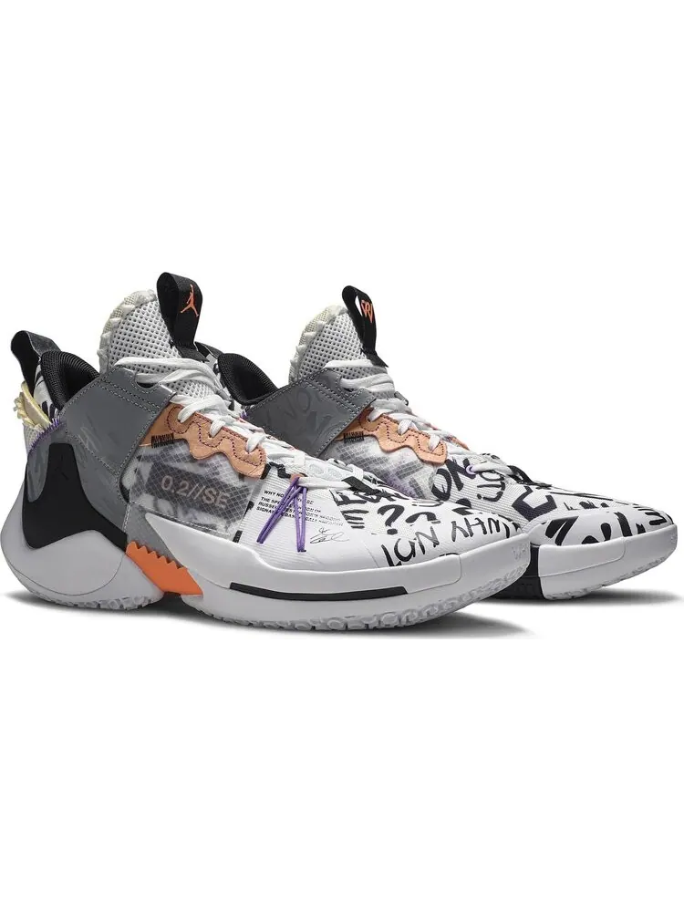 Кроссовки Jordan Why Not Zer0.2 SE Orange Pulse — изображение 8 из 8, белый