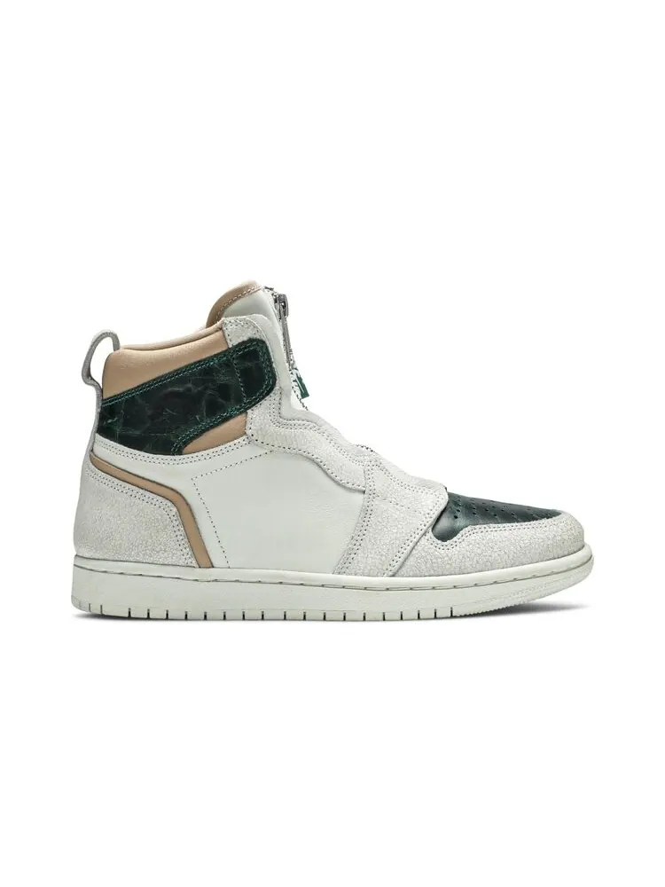 Кроссовки Air Jordan Wmns Air Jordan 1 Retro High Zip 'Mystic Green' — изображение 1 из 4, зеленый