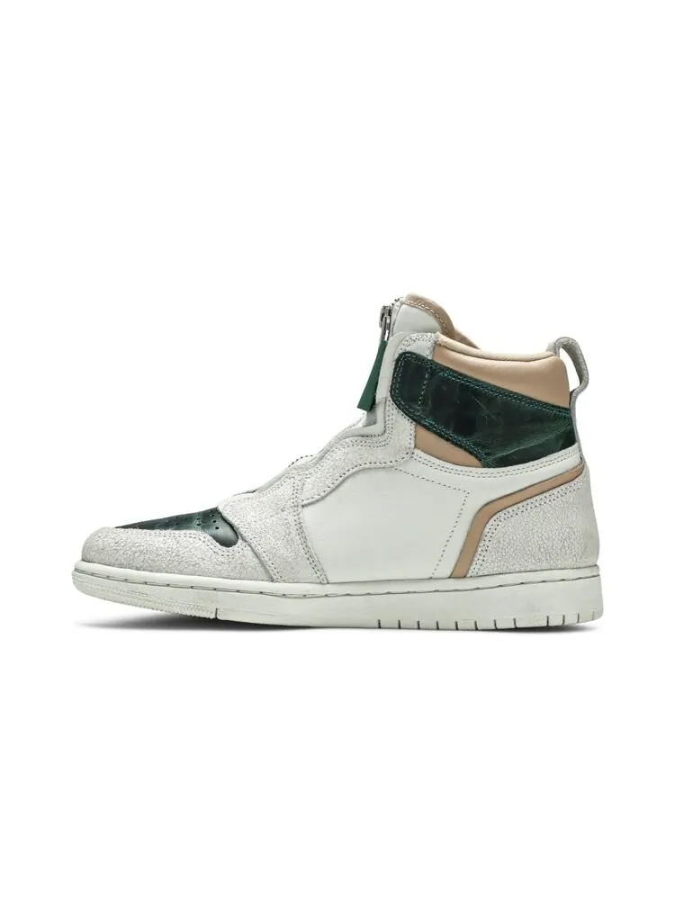Кроссовки Air Jordan Wmns Air Jordan 1 Retro High Zip 'Mystic Green' — изображение 3 из 4, зеленый
