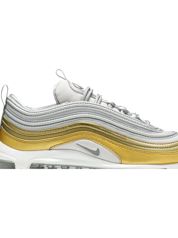 Кроссовки Nike Wmns Air Max 97 — изображение 2 из 8, белый-золотистый