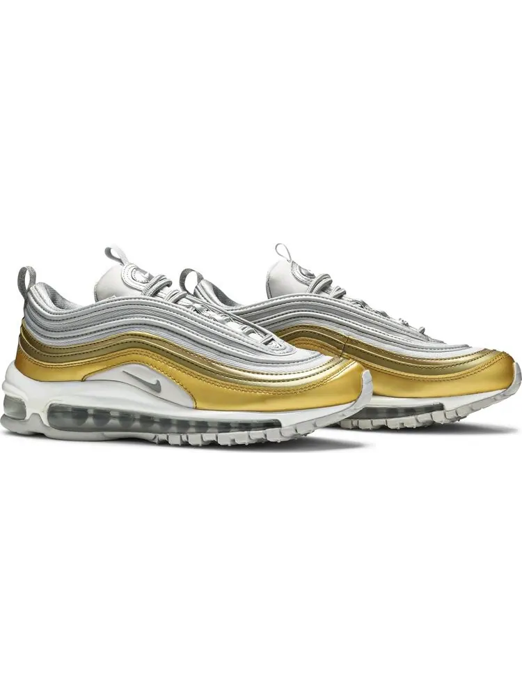 Кроссовки Nike Wmns Air Max 97 — изображение 8 из 8, белый-золотистый