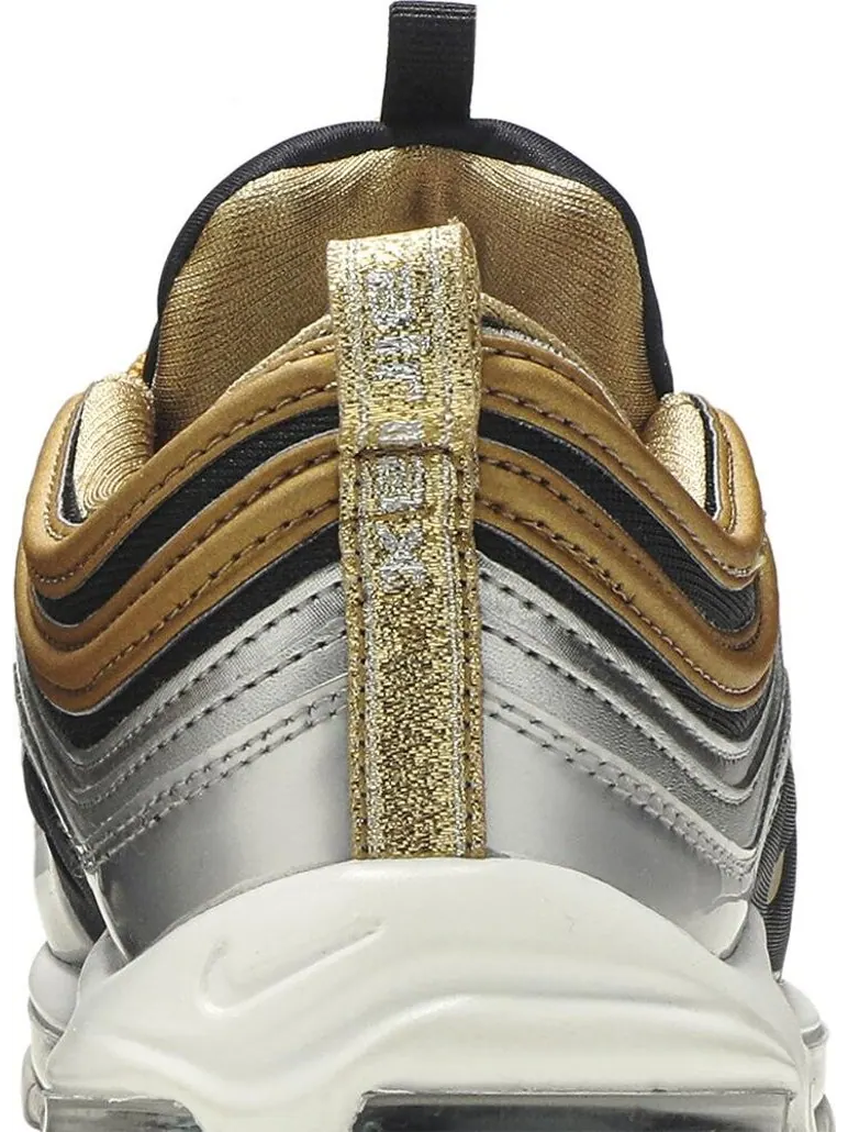 Кроссовки Nike Wmns Air Max 97 — изображение 7 из 8, черный-золотистый