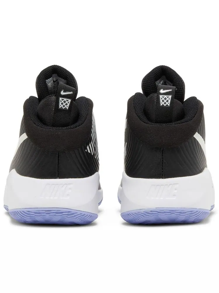 Кроссовки Nike Team Hustle D9 GS 'Black Light Thistle' — изображение 6 из 8, черный