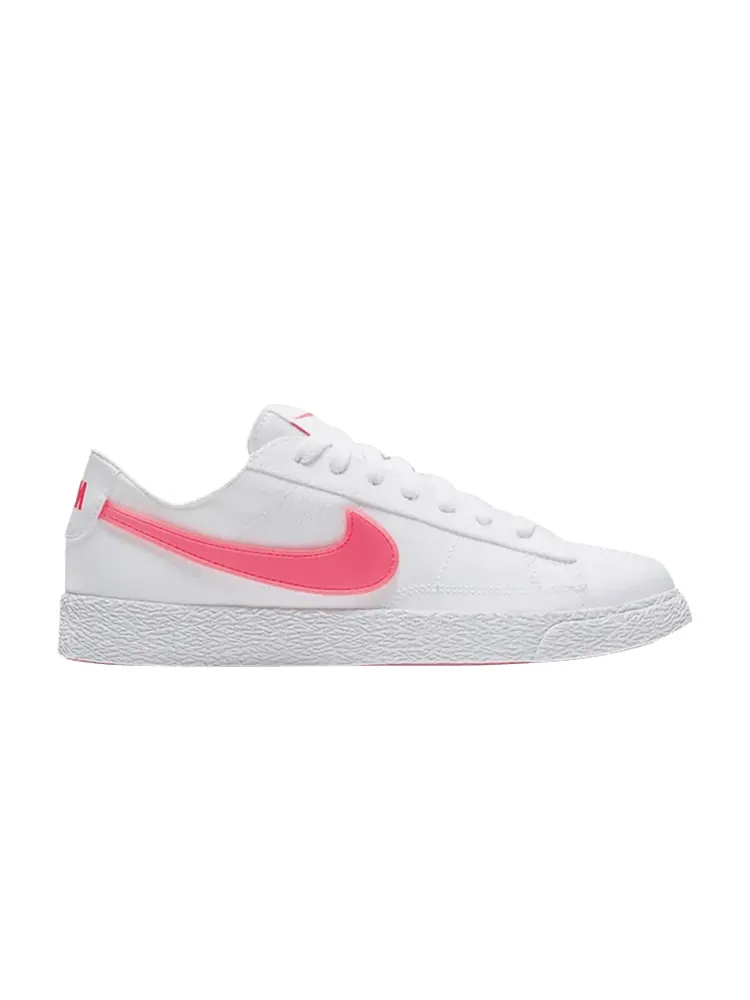 Кроссовки Nike Blazer Low Pop GS 'White Rush Pink' — изображение 1 из 1, белый/розовый/розовый