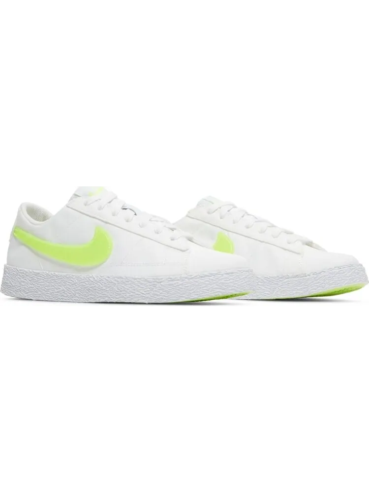 Кроссовки Nike Blazer Low Pop GS 'White Volt' — изображение 8 из 8, белый